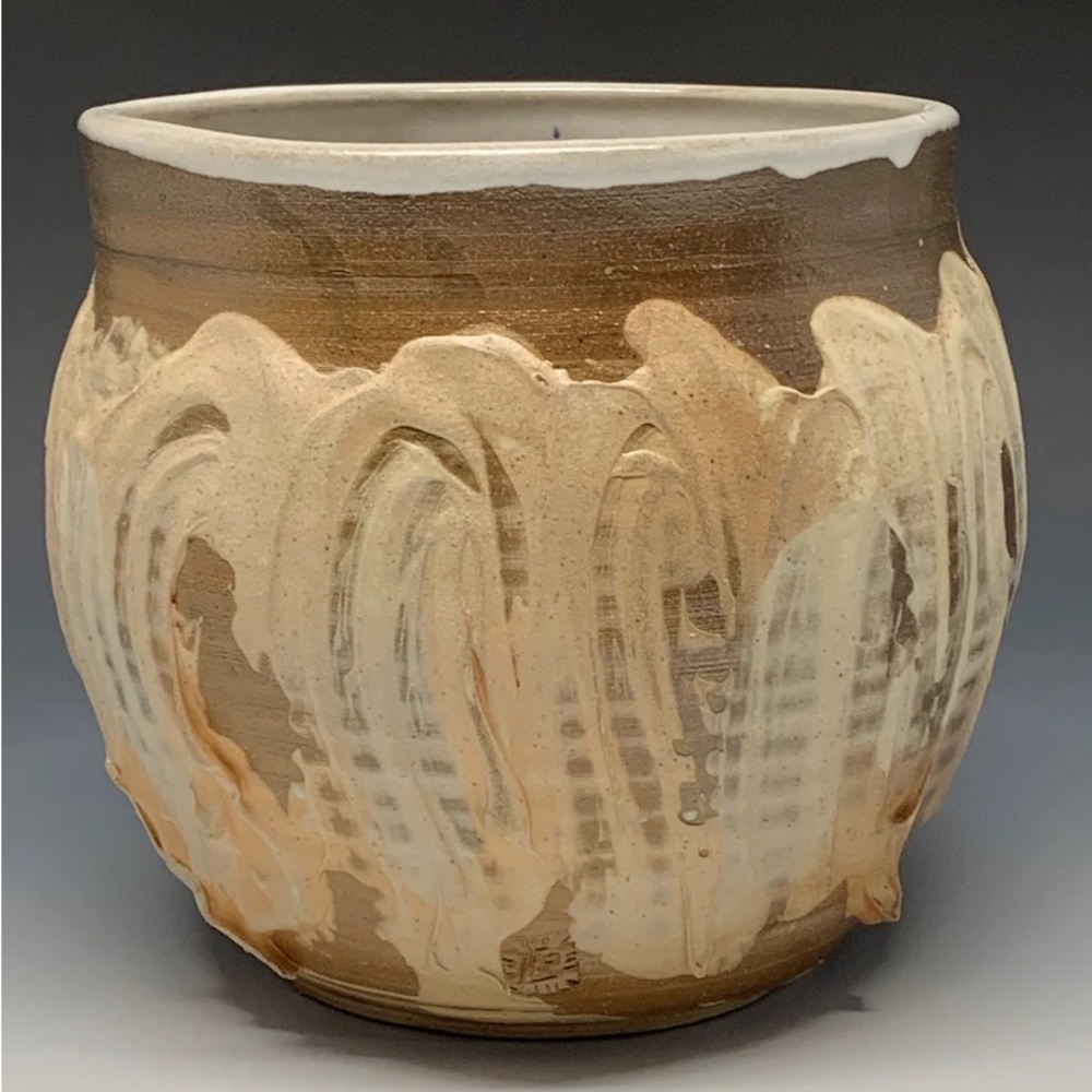 Wood fired planter pot jardiner